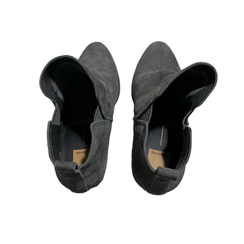 Dolce Vita Garry Suede Wedge Booties Gray Size 11 - Picture 6 of 11